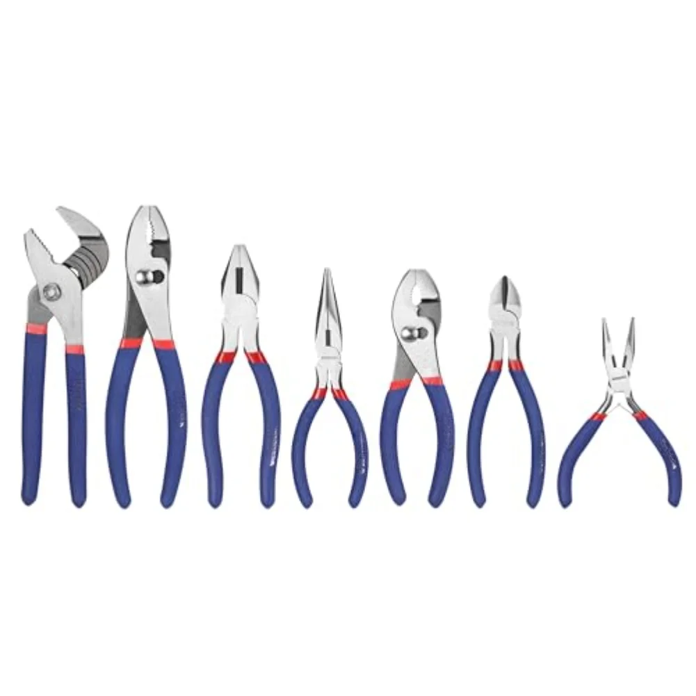 Multipurpose 7-Piece Pliers Set for Car Repair DIY Activities and Home Use Offering Long-Lasting Functionality