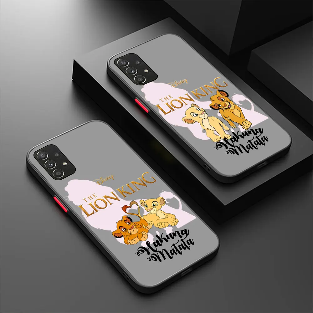 Disney The Lion King Hakuna Matata Case For Samsung Galaxy A73 A72 A71 A53 A52 A52S A51 A42 A33 A32 A31 A23 A14 A13 Matte Cover