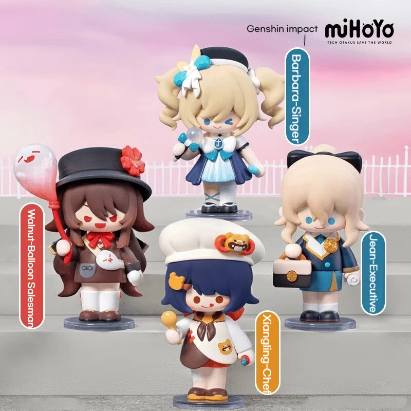 Pop Mart Genshin Impact Blind Box, Cross Spannette Theme, Q Version Series, Mystery Box, Gift Collection, Garage Kit, Ornement