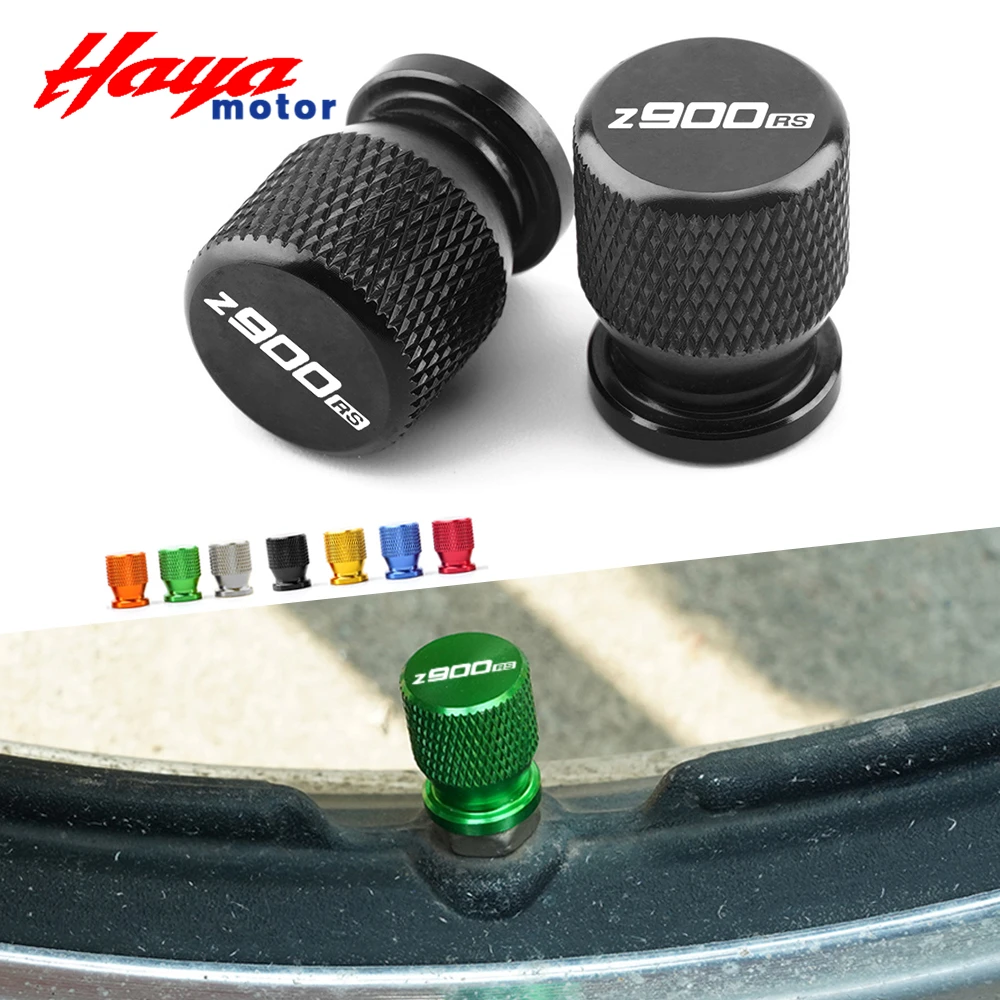 

1 Pair Logo For Kawasaki Z900RS RS Z 900RS All Years Motorcycle Tire Valve Caps Plug Tyre Stem Airtight Cover Accessories