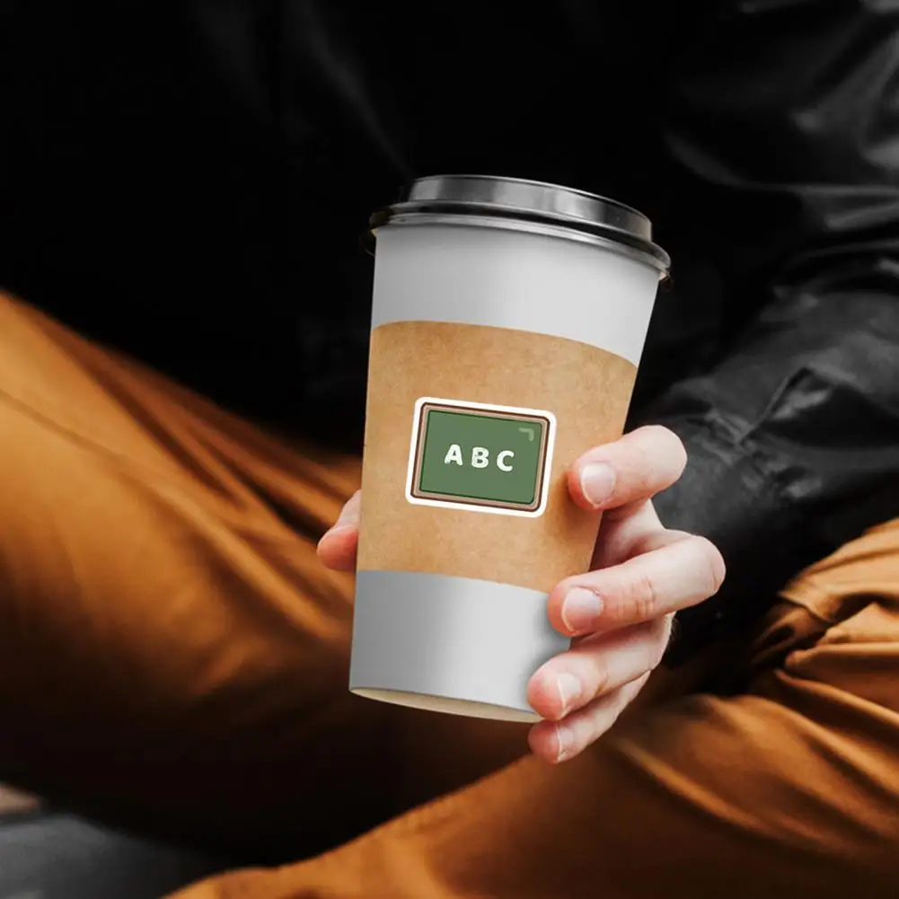 بولي كلوريد الفينيل 50 قطعة المسيل للدموع مقاومة الأمتعة ملصقات الكمبيوتر المحمول سيارة سهلة لصق ملصقات الكرتون ذاتية اللصق الاستخدام اليومي