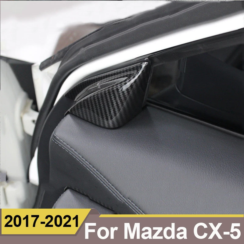 

For Mazda Cx-5 Cx5 2017 - 2021 Front Door Window Inner Triangle A Colum Cover 3d Stickers Trim Accessories Protection Exteriors