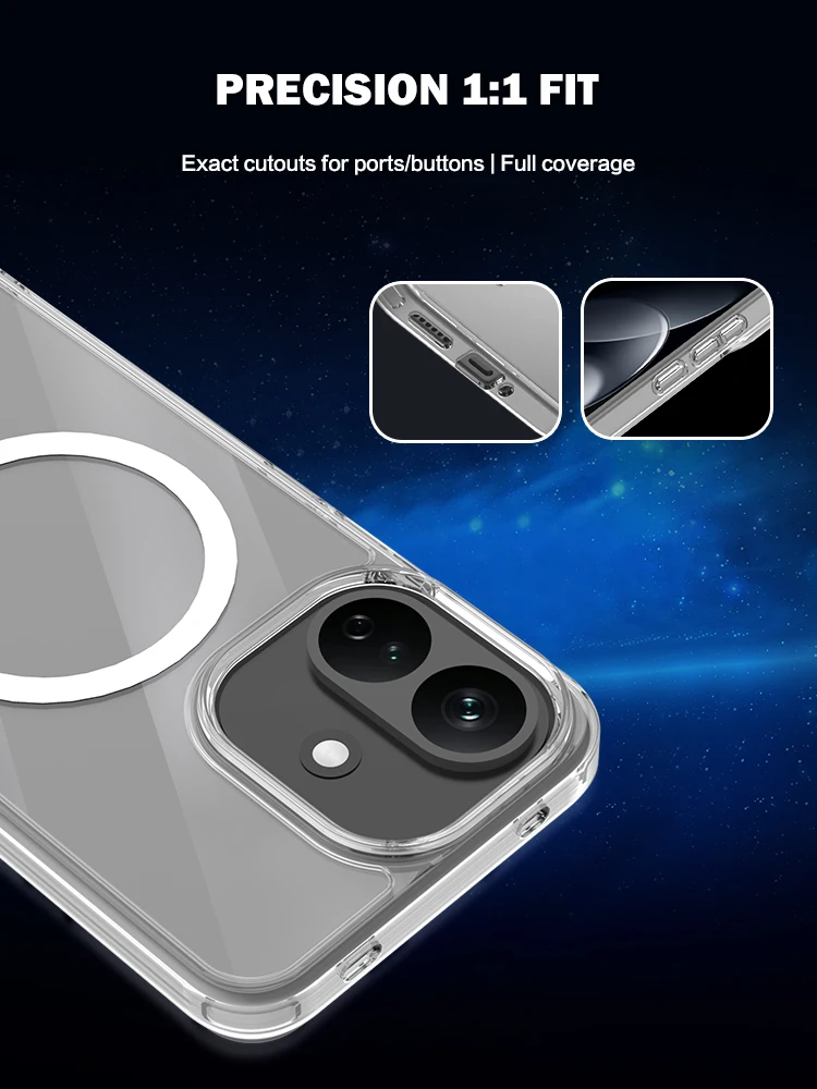 Für Redmi Note 17 Pro 5G Hülle Magnetische Hartabdeckung TPU+PC Klare Sturzsichere Handyhülle Für Redmi Note 17 Pro – Detail 8