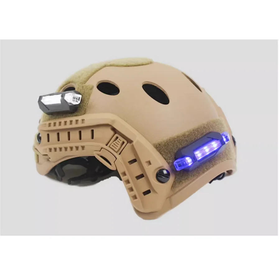 Quick Disassembly Survival Identification Rainproof Light FAST Helmet LED Signal Light USB Charging Flash Rescue