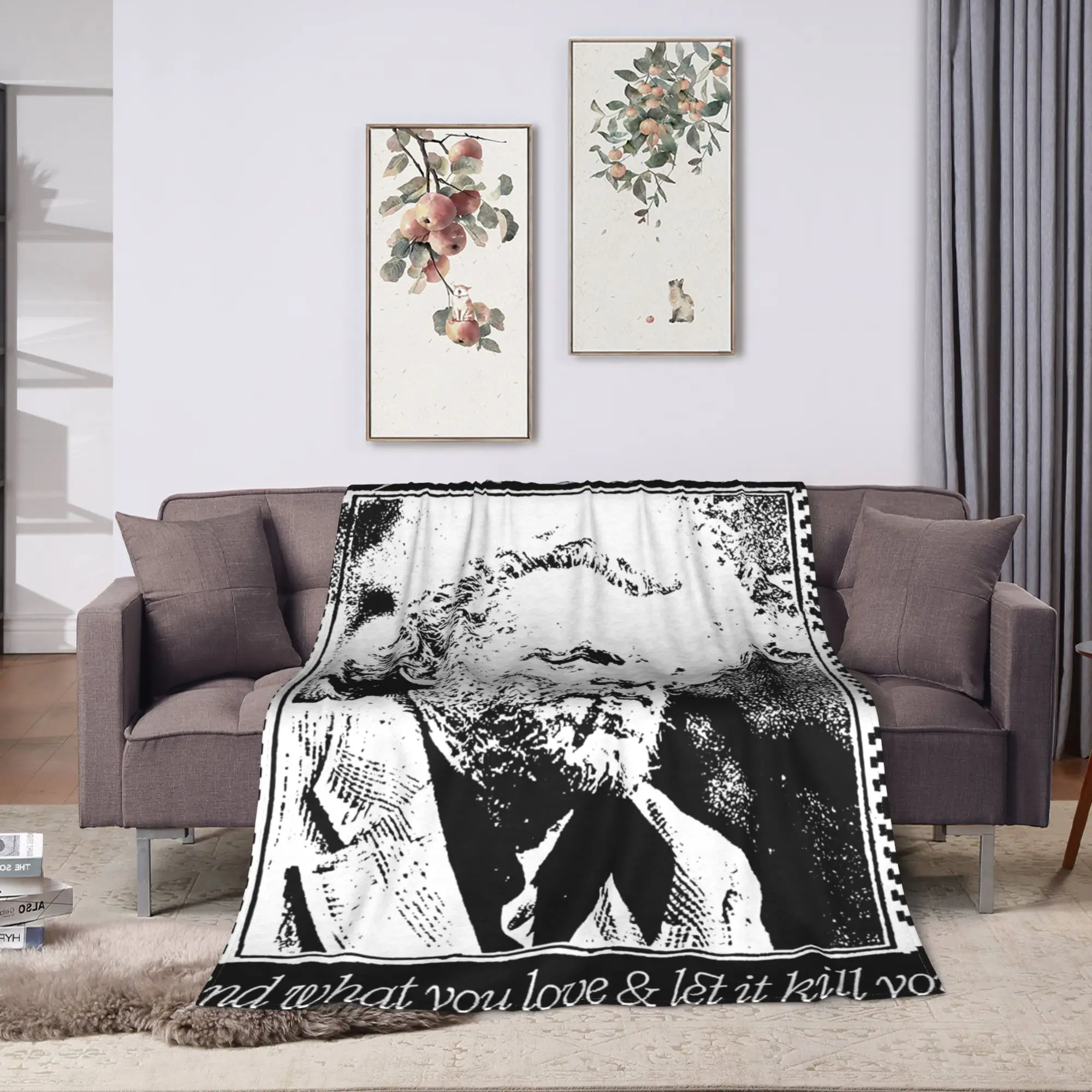 Charles Bukowski Famous Poet Writer Blankets Quality Warm Soft  Bedding Throws Spring Child Living Room Novelty Bedspread