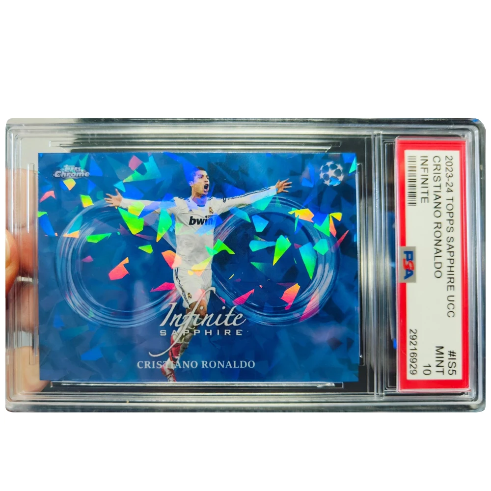 Soccer Cristiano Ronaldo Messi Mbappe Yamal Sapphire Rating Collection Card Brick DIY homemade Holiday gifts soccer boys