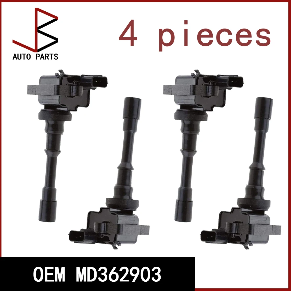 

4 шт. MD 362903 Катушки зажигания для Mitsubishi Space Star Lancer 1.6L Mirage V 1.3 4Cyl 1.3L 1.6L 1.8L 2.0L 4G18 099700048 МД 361710
