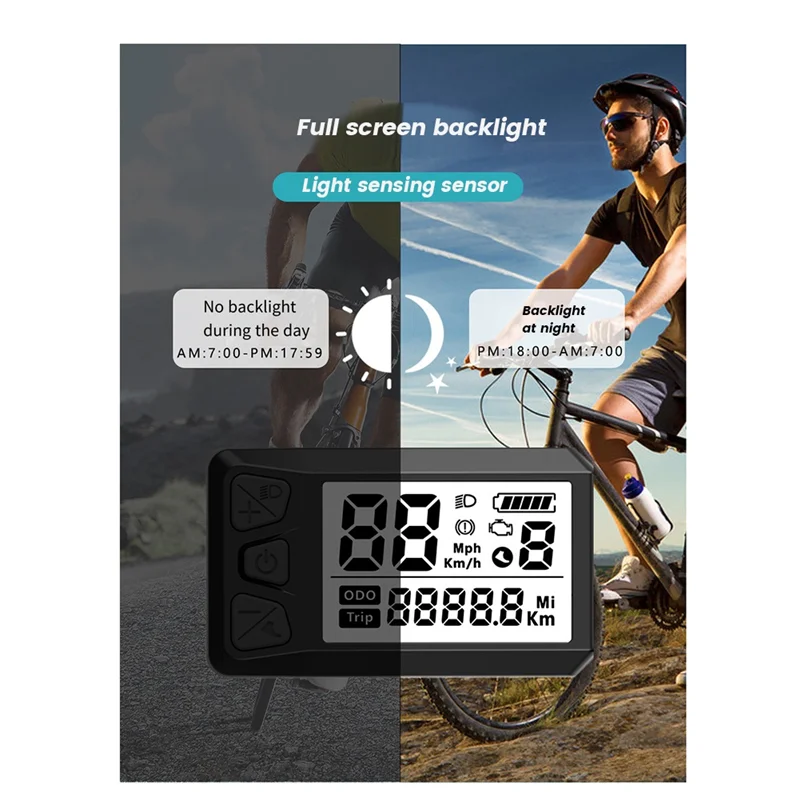 -A25M 530S عرض Ebike شاشة LCD ذكية مقاوم للماء دراجة كهربائية عرض ل BAFANG BBS02 BBS01 BBSHD