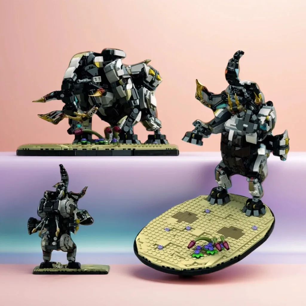 

1203 шт. MOC Horizoner Forbiddener West Tremortusk DIY механическая подставка Colossus в комплекте, строительные блоки на день рождения, подарок