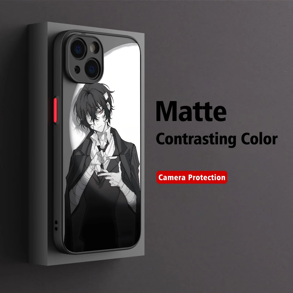 Bungo Stray Dogs Dazai Osamu custodia per telefono per iPhone 15 14 13 12 11 Pro Max mini X XR XS 7 8 6 Plus SE2 Cover antiurto