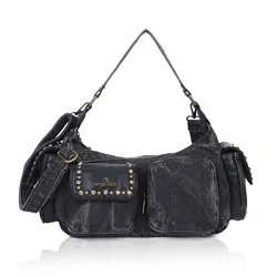 Women's Denim Bag Y2K Vintage Blue Jean Purse and Handbags Crossbody Shoulder Wallet Large Capacity Baguette Bag for Women