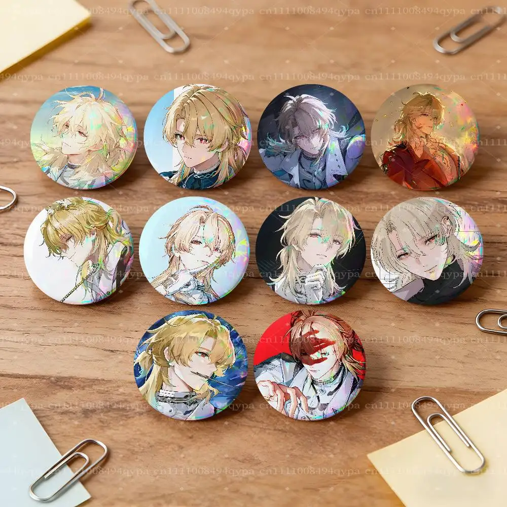 Luuk Herssen Wuwa Button Pin Badges Decoration Gifts Merch Party Supplies Button for Accessories Art DIY Crafts Decor