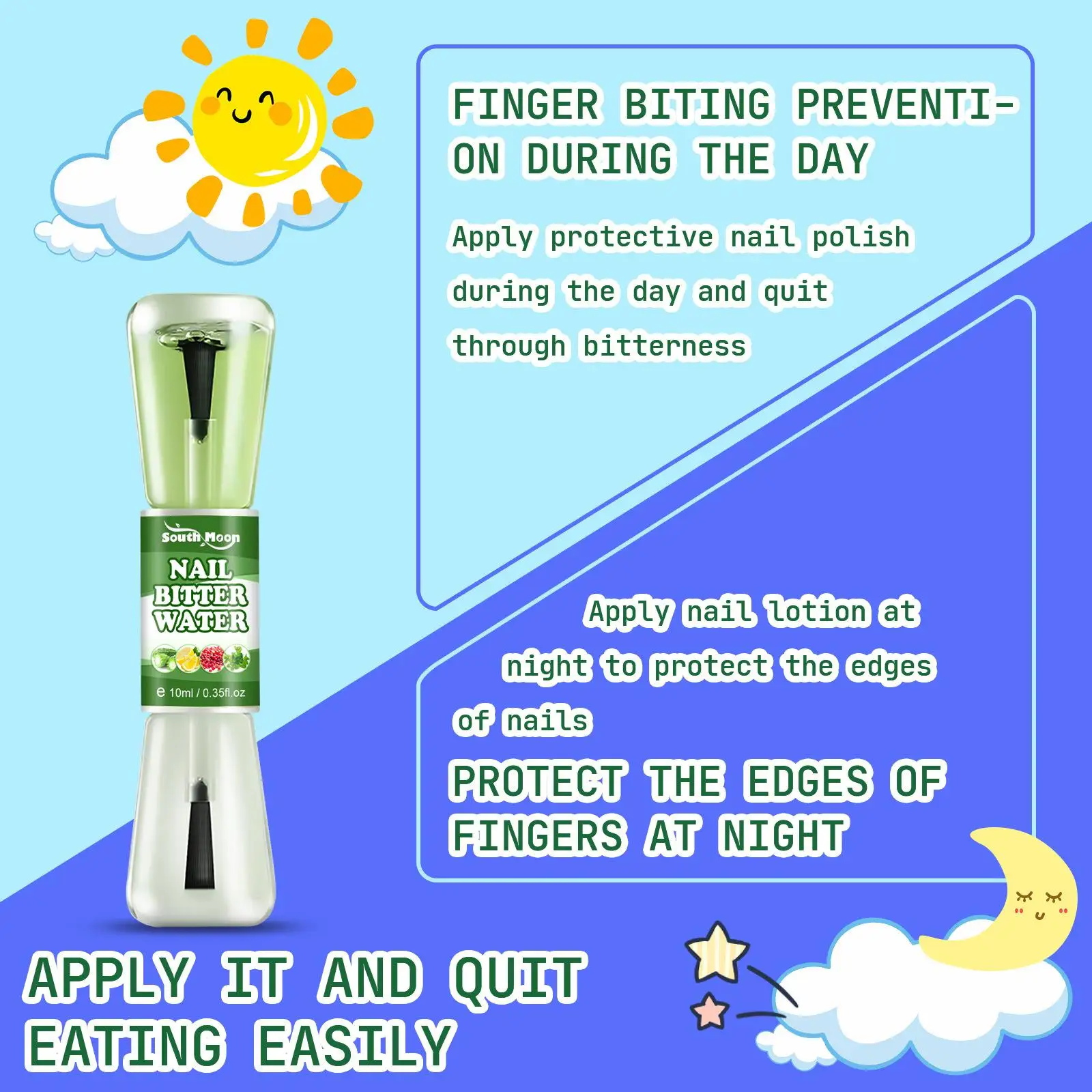 Anti Biting Nails Polish Bitter Effective Solution Anti Biting Nail Polish Pen Baby 10ml