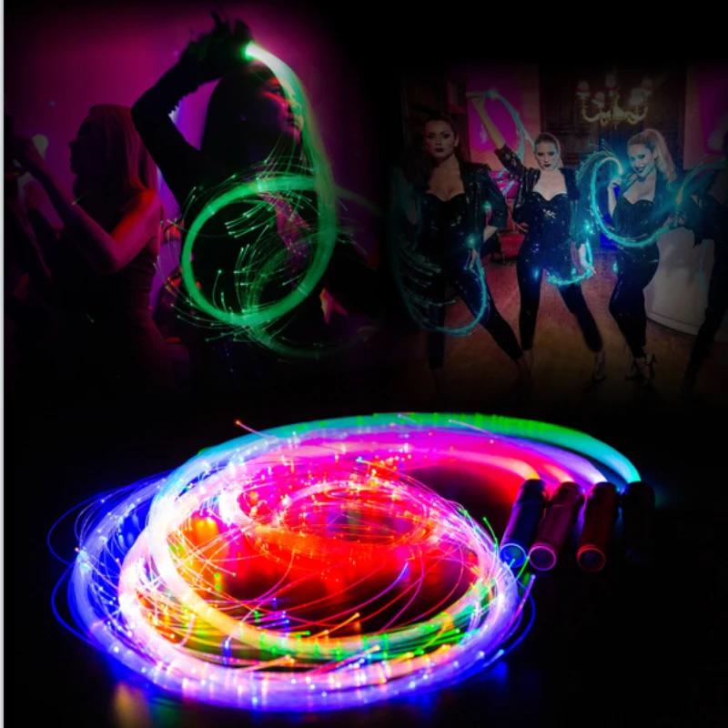 Fiber Optic Whip Dancing Whip Rave Toy 10 Colors 40 Effect Modes for Dancing Party Music Festivals Light Shows Stage Carnival