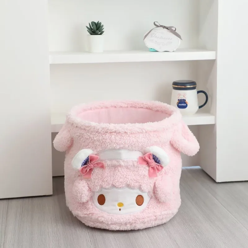 

Sweet My Melody Anime Kawaii Sanrio Lovely Doll Storage Case Cute Cartoon Clothes Bucket Children Bag Gifts for Girls