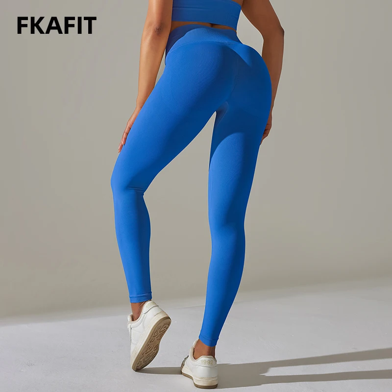 Bezszwowe legginsy gimnastyczne z wysokim stanem Push Up wspierające spodnie do jogi damskie rajstopy sportowe Fitness Slim legginsy treningowe