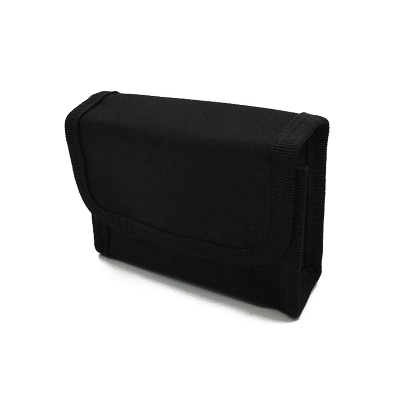 Tas pinggang nilon untuk pria, tas peralatan berkemah, tas pinggang berburu, dompet ponsel luar ruangan warna polos