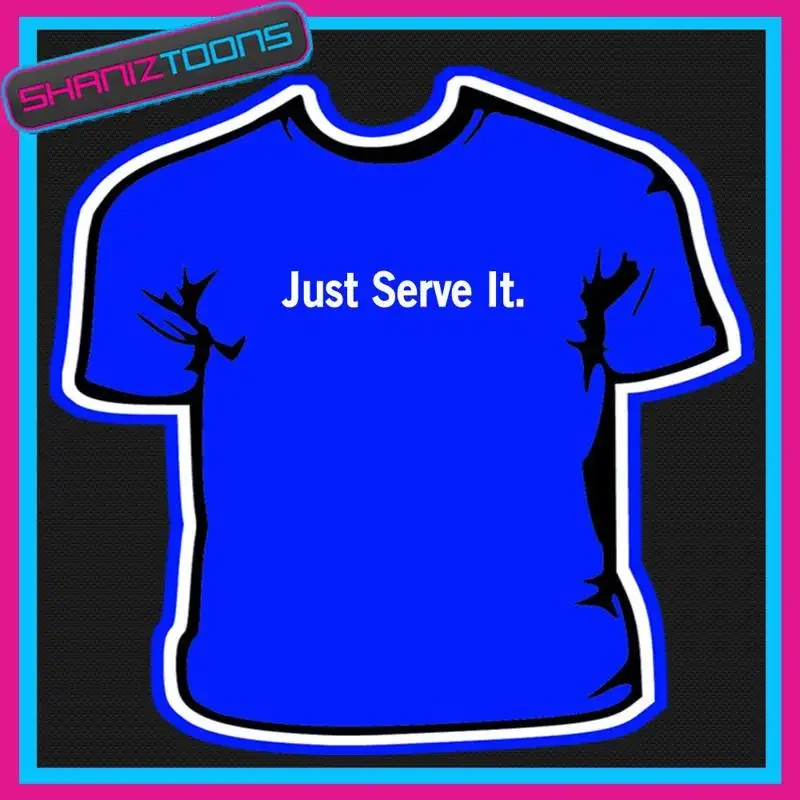 TENNIS JUST SERVE TI CAMISETA DE SLOGAN DRIVADA