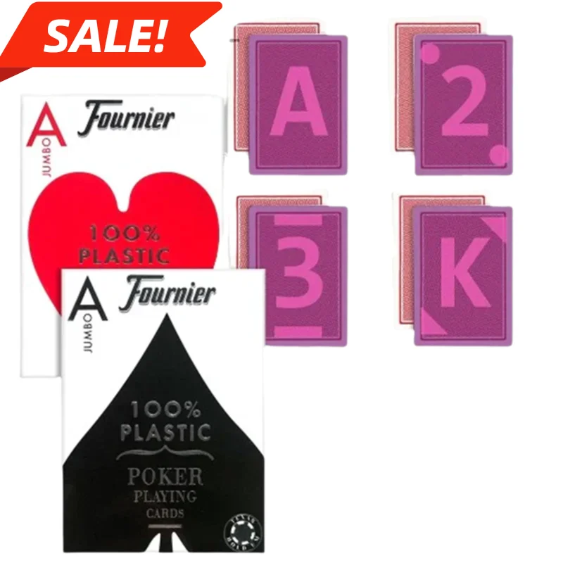 Infrared FOURNIER 2800 JUMBO Marked Cheating Cards for Infrared Sunglasses & Infrared Contact lenses（Only Cards)