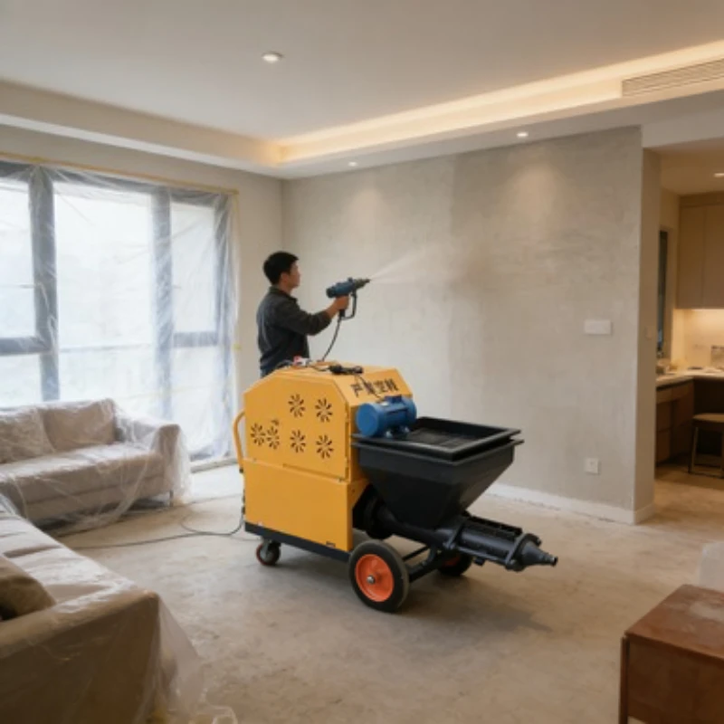 

Industrial Construction Machine Wall Plastering Machine Cement Mortar Sprayer Plaster Machine for Sale Small Concrete Pump