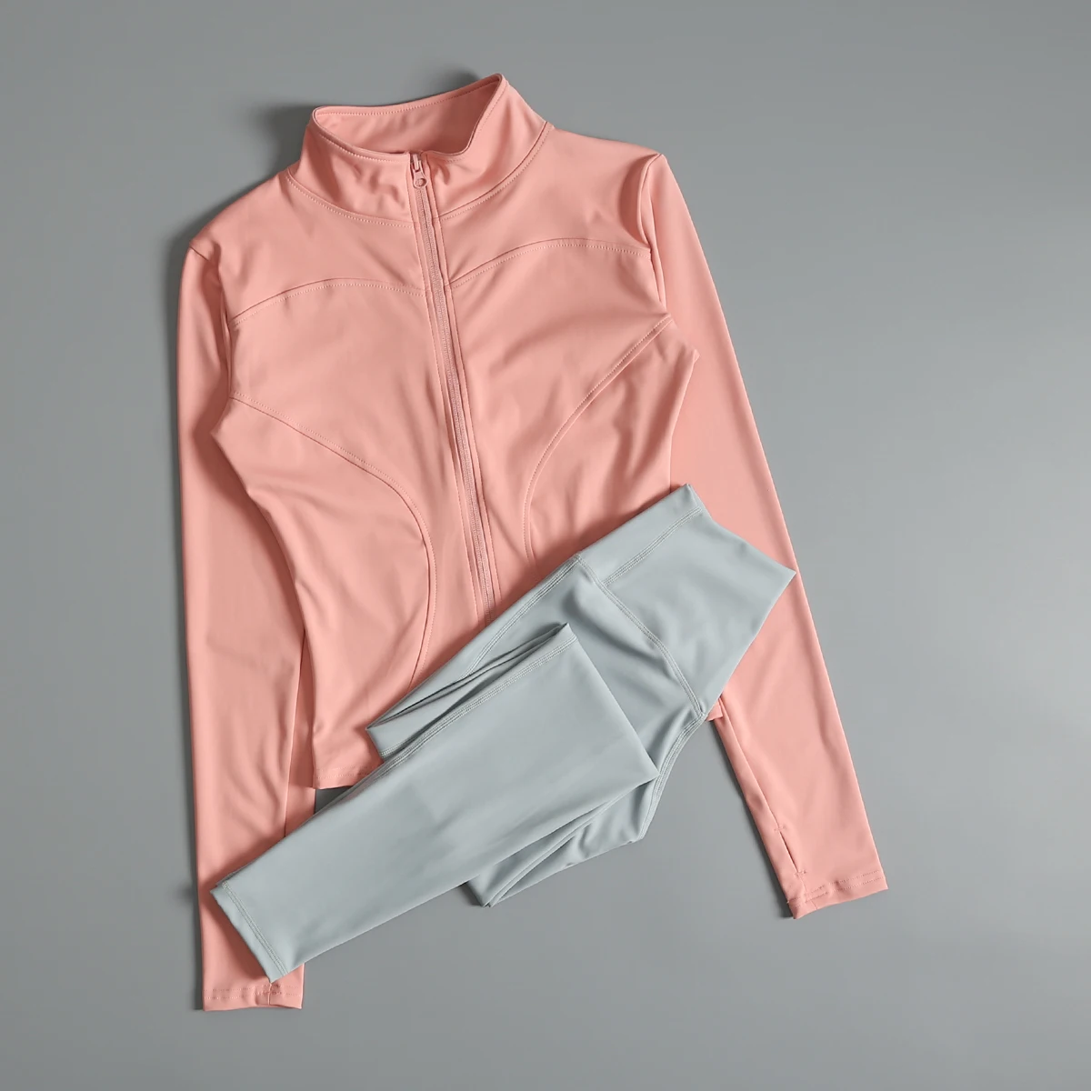 Traje de Yoga para mujer, tops deportivos ajustados para correr, chaqueta de entrenamiento de Pilates de manga larga de secado rápido para otoño e invierno