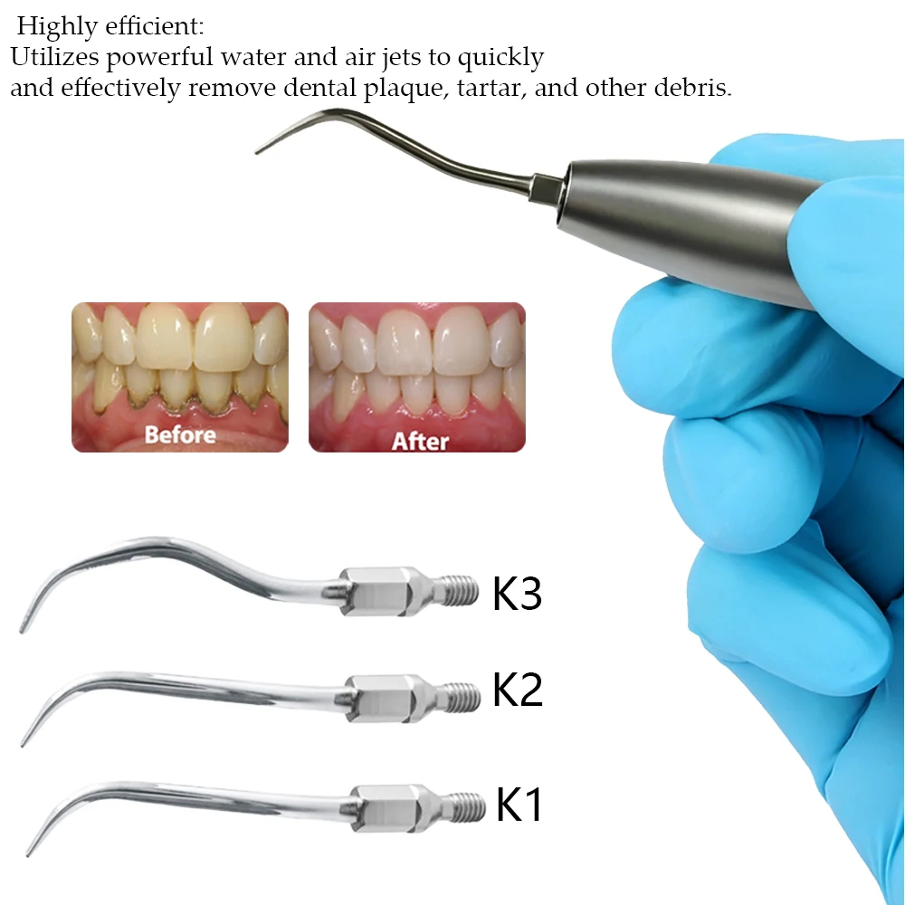 Dental Equipment Air Scaler Handpiece  Scaling Technology High Frequency Pneumatic Scaler 4 Hole