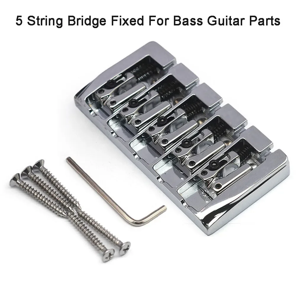 Tail Fixed 1 PC Gold 5 String 5 String Bridge Fixed Hard Tail Fixed For 5 String Bass Dual Use Guitar Parts Hot Sale Brand New