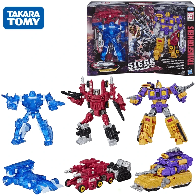 W magazynie Takara Tomy Transformers G seria WFC-S WFC-S55-57 trzyosobowy garnitur Robot Anime Model akcji zabawki prezent