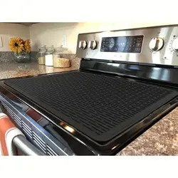 Extra-Large Silicone Stove Cover - Non-Slip, Heat-Resistant Countertop Protector & Multi-Purpose Drying Mat for Food Service