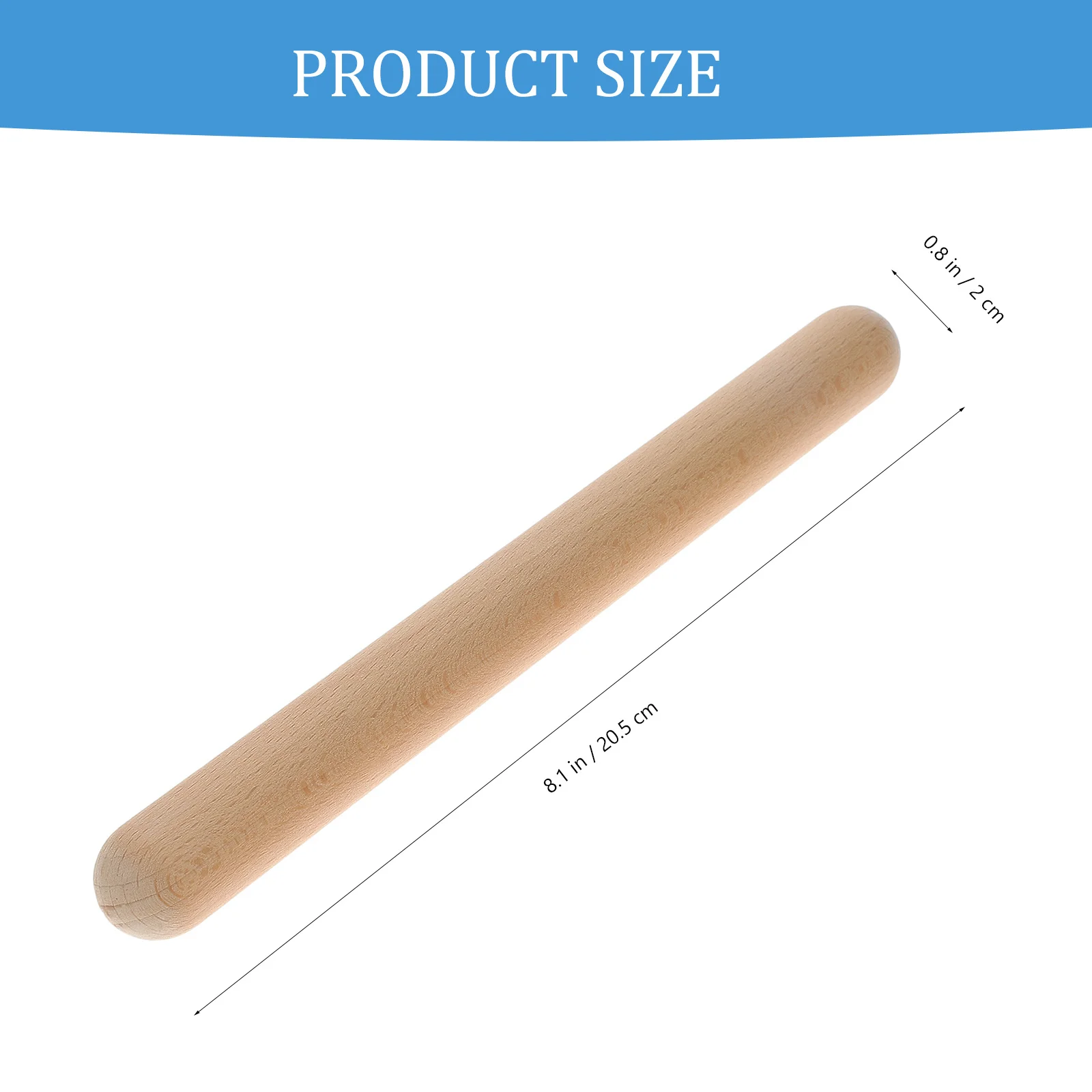 

2Pcs Natural Wood Rhythm Sticks Professional Wooden Musical Stick for Adults Music Training Educational Percussion