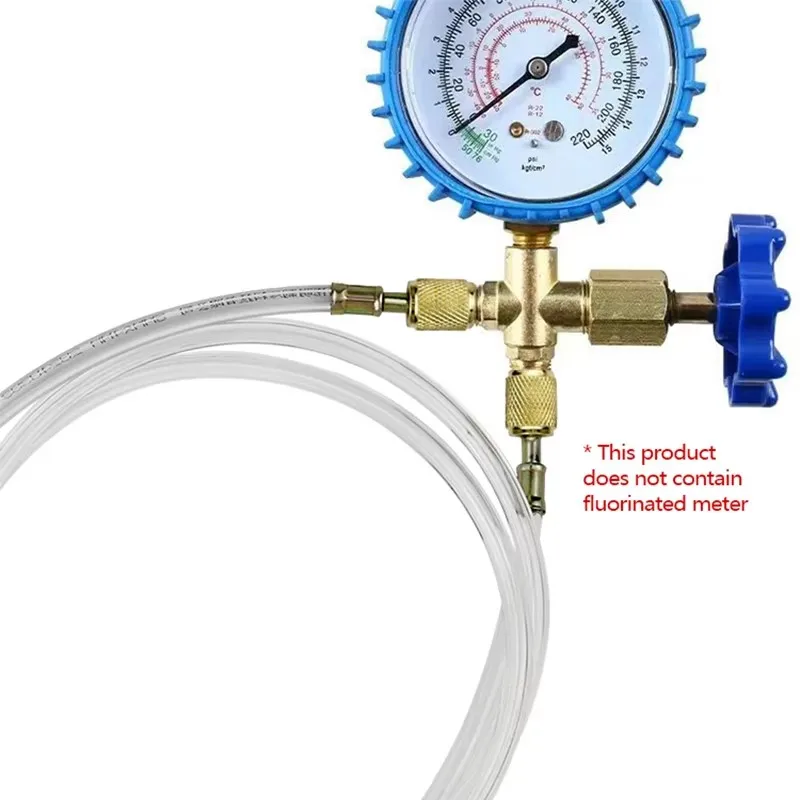Manguera fluorada R410/R22, aire acondicionado, refrigerador, líquido fluorado, Control transparente, refrigerante, herramienta de reparación de semillas de nieve