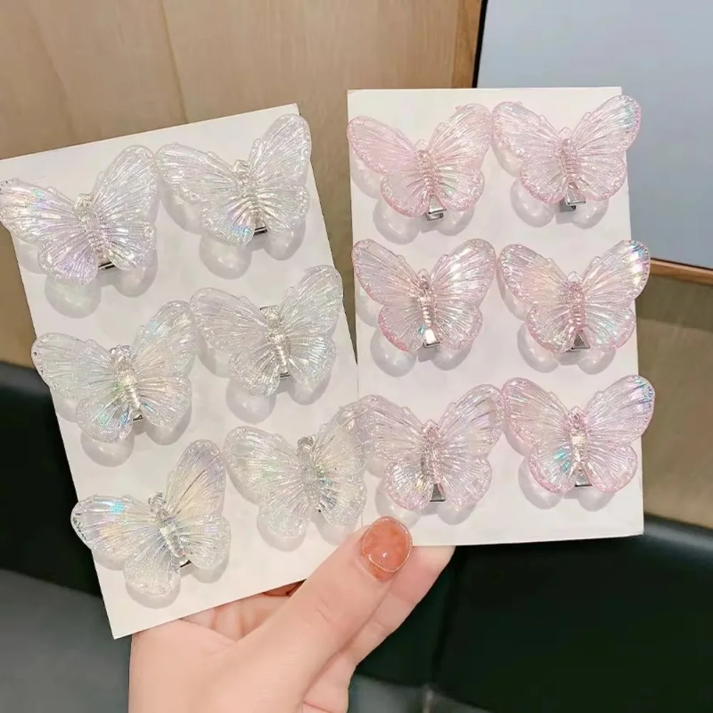 Новая милая заколка для волос в форме бабочки, заколки для челки, мини-заколки для волос в форме русалки, аксессуары для волос, заколка для милой девушки