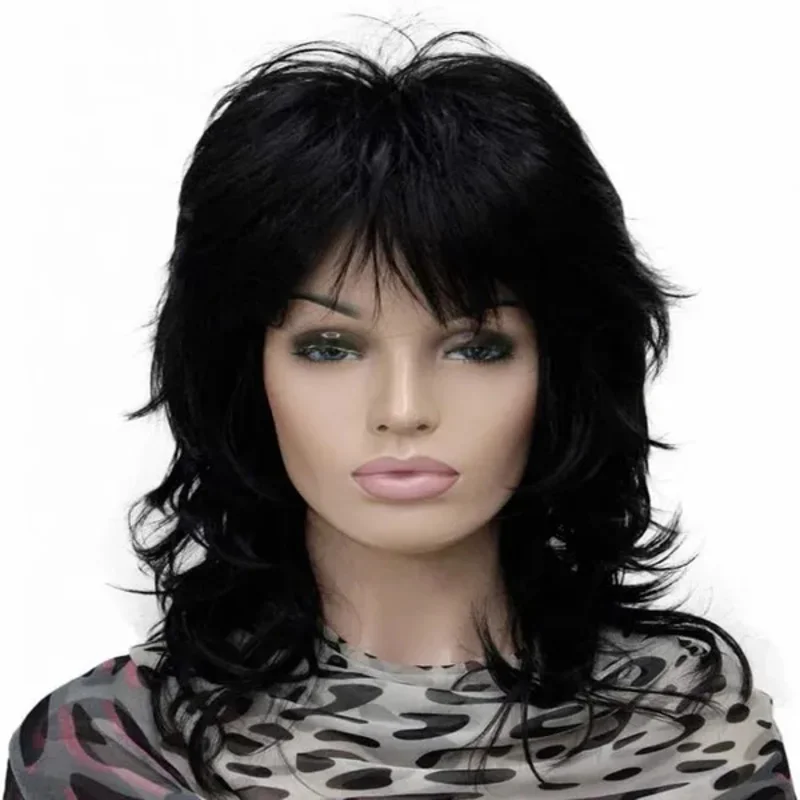 

Lydell Long Soft Shaggy Layered Darkest Brown Wig Classic wig