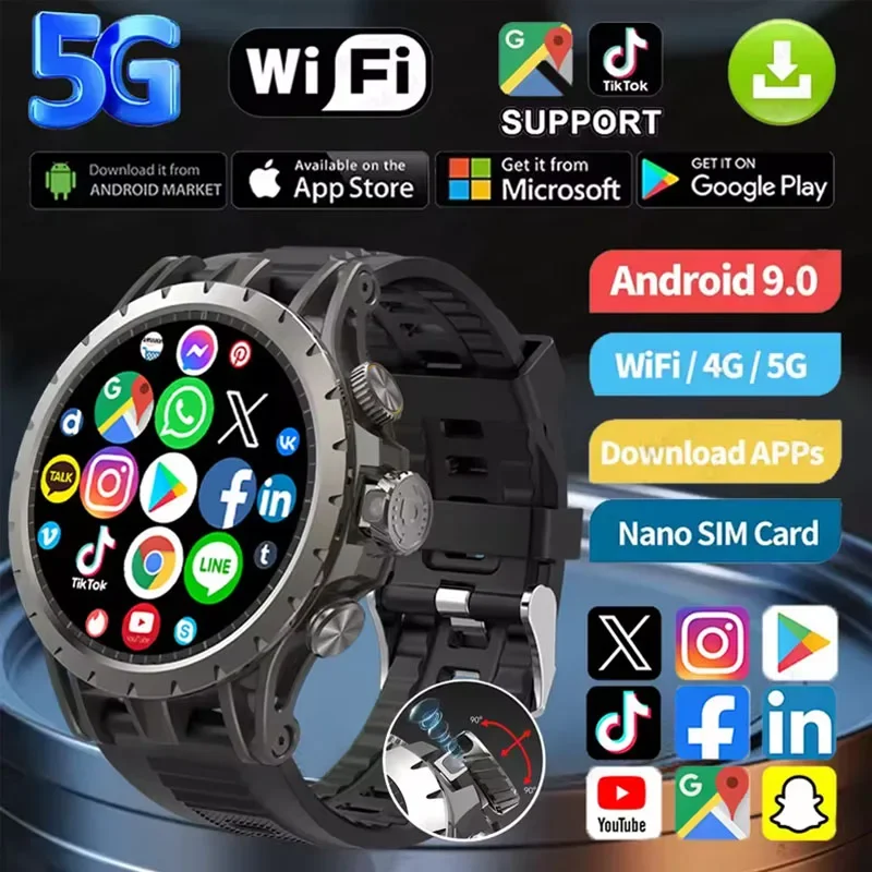 

Новые умные часы Q85, экран на базе Android, 1,43 дюйма, разрешение 466*466, полная сеть 4G, видеовызов с GPS, WIFI, 5-мегапиксельная камера