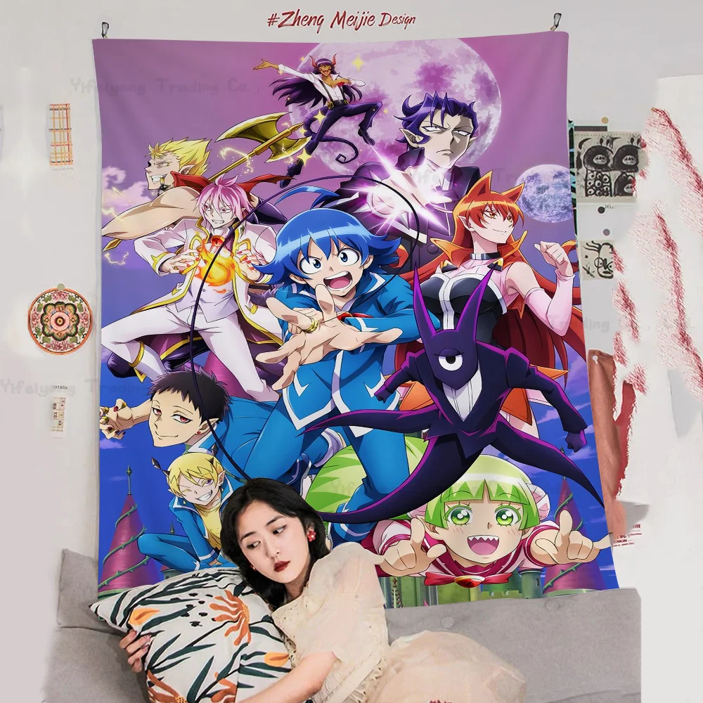 

Welcome To Demon School! Iruma-kun DIY Wall Tapestry Hanging Tarot Hippie Wall Rugs Dorm INS Home Decor