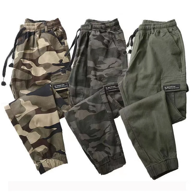 

Men Camping Hiking Hunting Fishing Trekking Climbing Work Trousers Spring Autumn Fall Outdoor Cotton Elastic Pants Camouflage