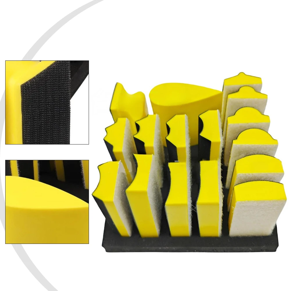 set-di-16-blocchi-abrasivi-in-schiuma-intercambiabili-con-40-fogli-di-ossido-di-alluminio-per-levigatura-precisa-a-umido-e-a-secco-in-ambito-automobilistico