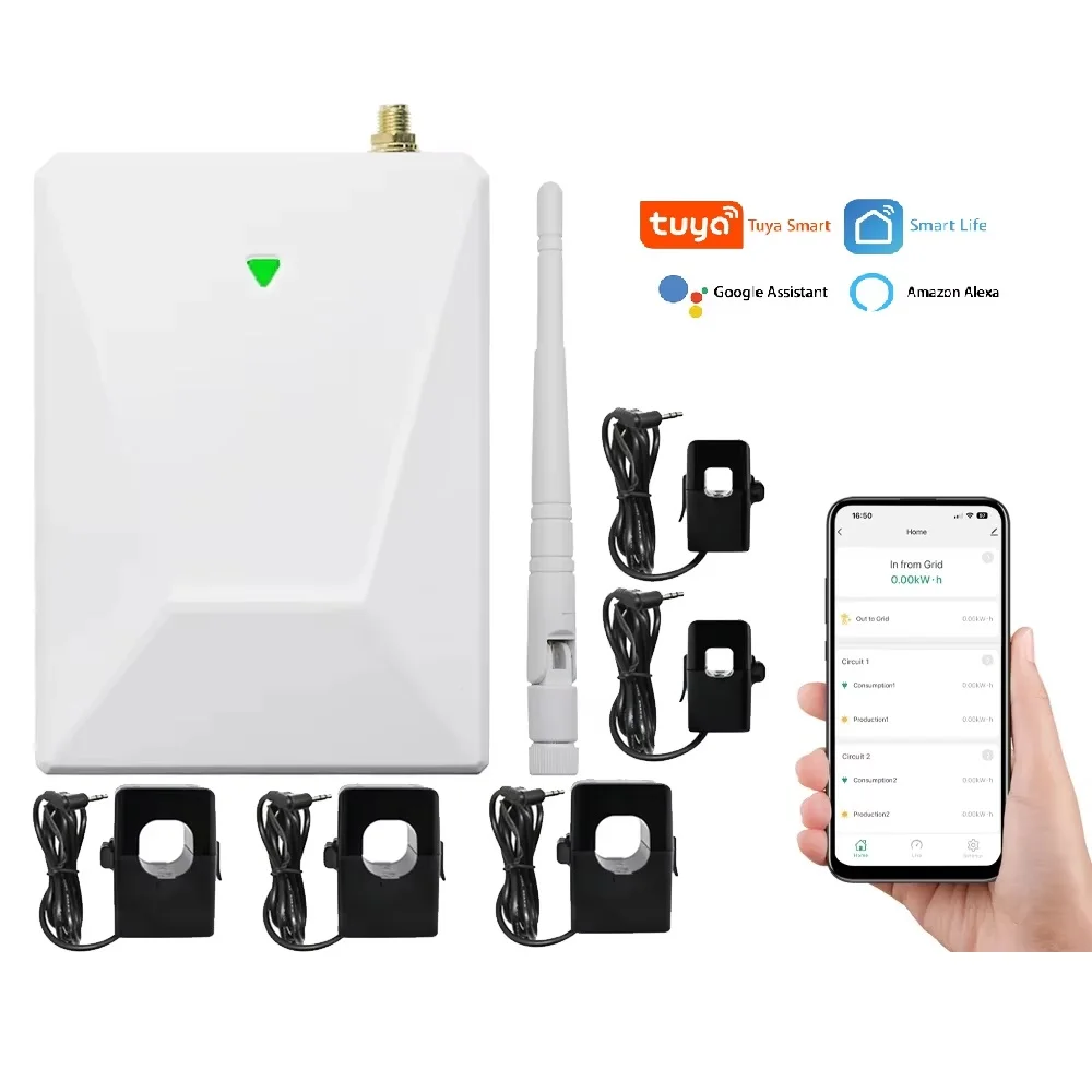 480Y 277VAC 3Phase Wireless Connectivity Smart Meter Bidirectional Energy 5CT 200A 300A 2X50A App   Imported Exported SP360 90V