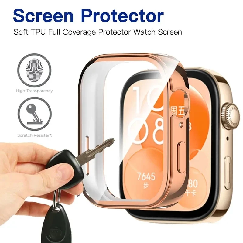 Case For Huawei Watch Fit 3 Screen Protector Soft TPU Protective Shell Bumper For Huawei Fit 3 Full Coverage Cover Accessories
