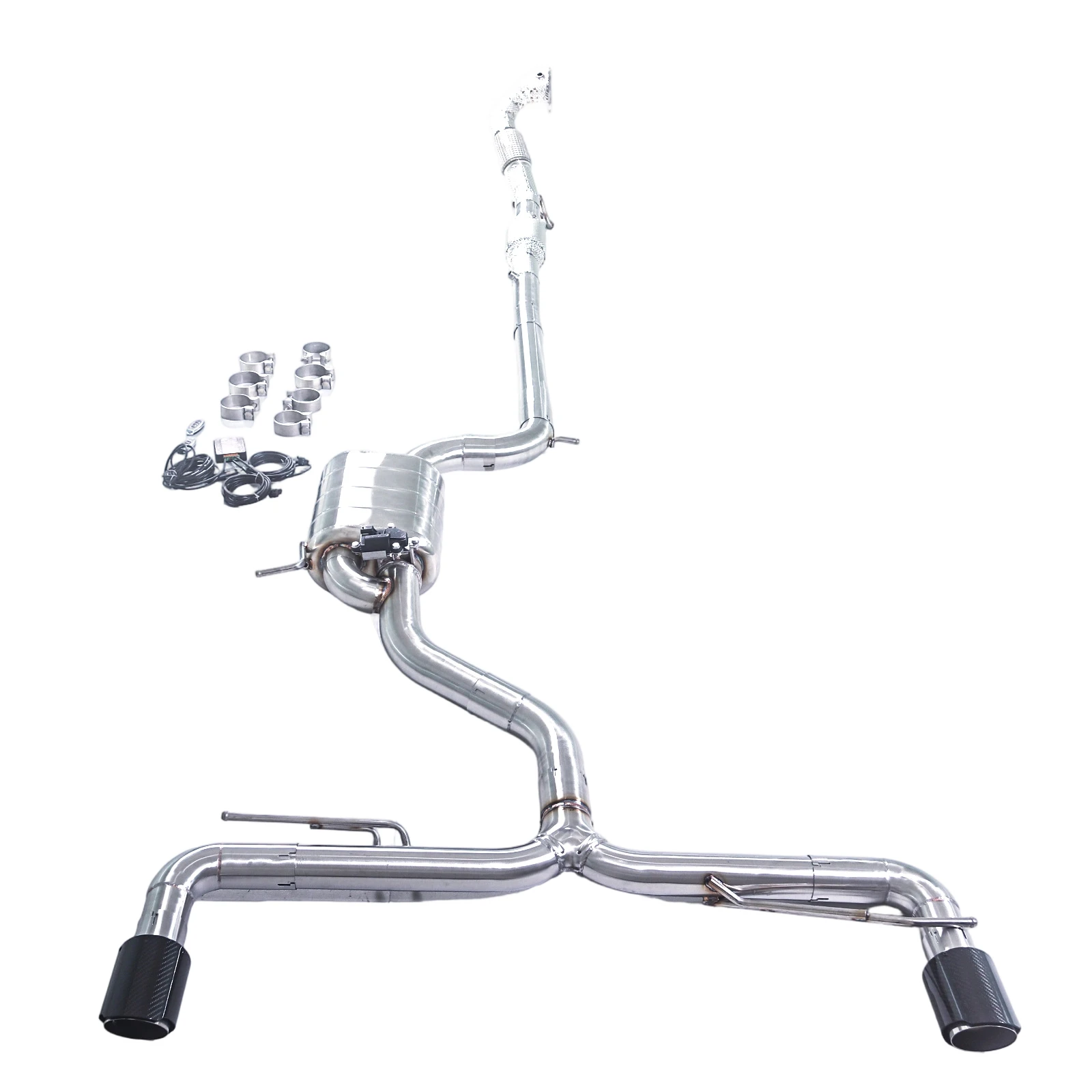 

GFC Catback Exhaust Muffler and Catted Downpipe for Golf 6 7 7.5 8 GTI ,Car Electric Valve Exhaust System made with SUS304 Pipe