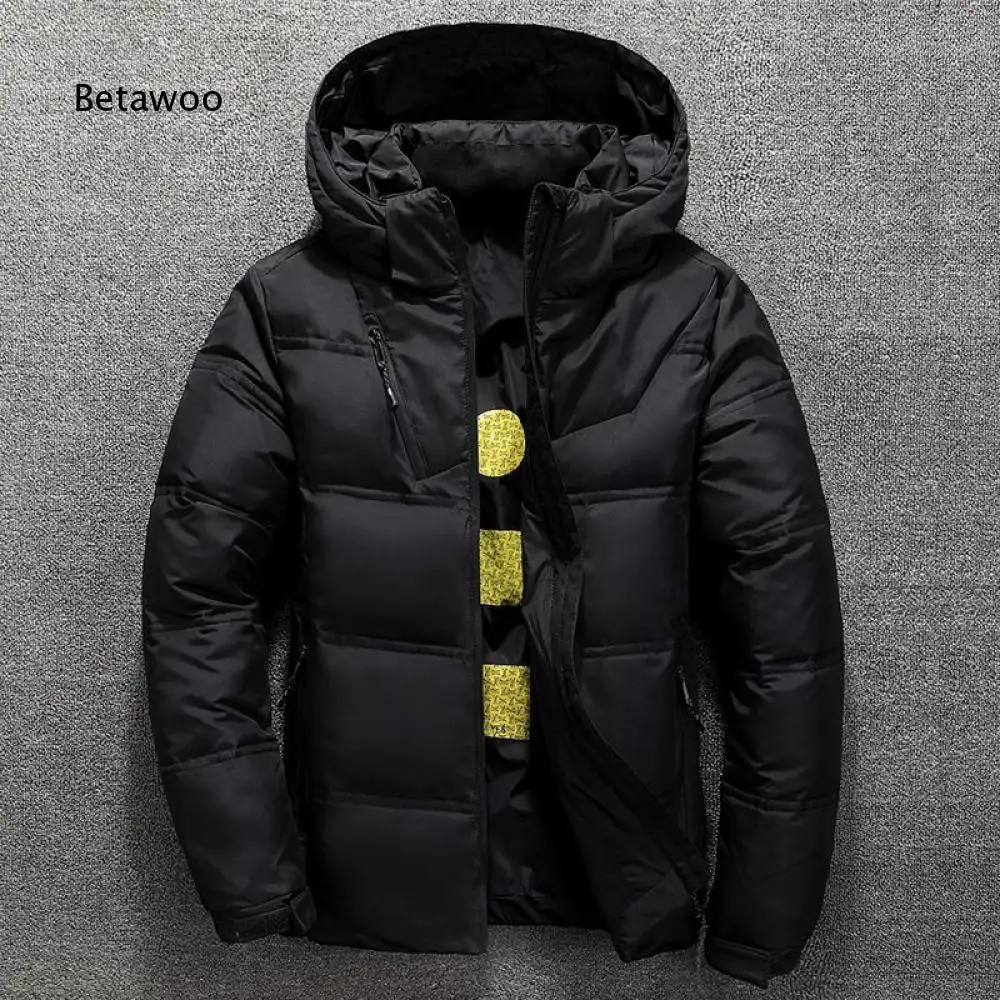 Mens Warm Padded Hooded Jacket Classic Zip Front Quilted Pattern Casual Outerwear for Multiple Fall and Winter Occasions