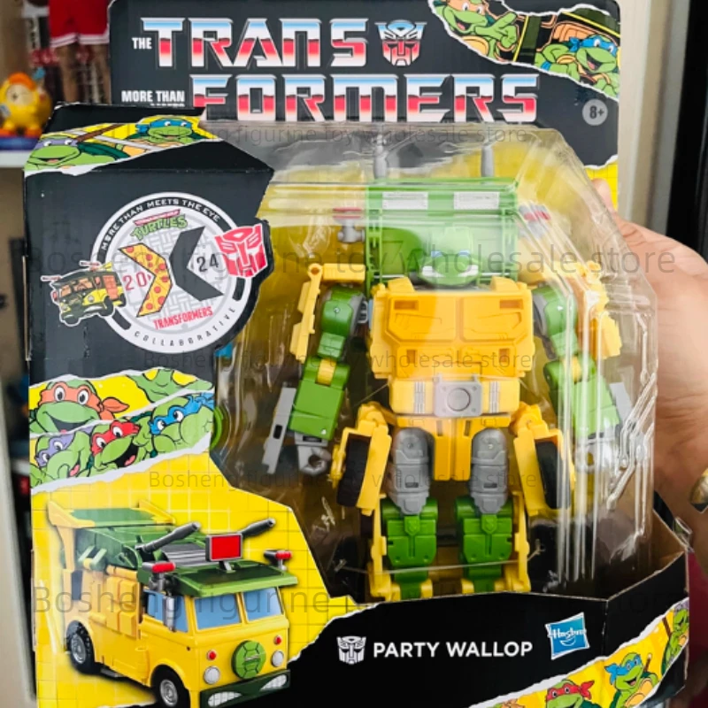 Nuevo Hasbro colaborativo Tortugas Ninja mutantes adolescentes X juguetes transformados fiesta Wallop figura de acción modelo coleccionable