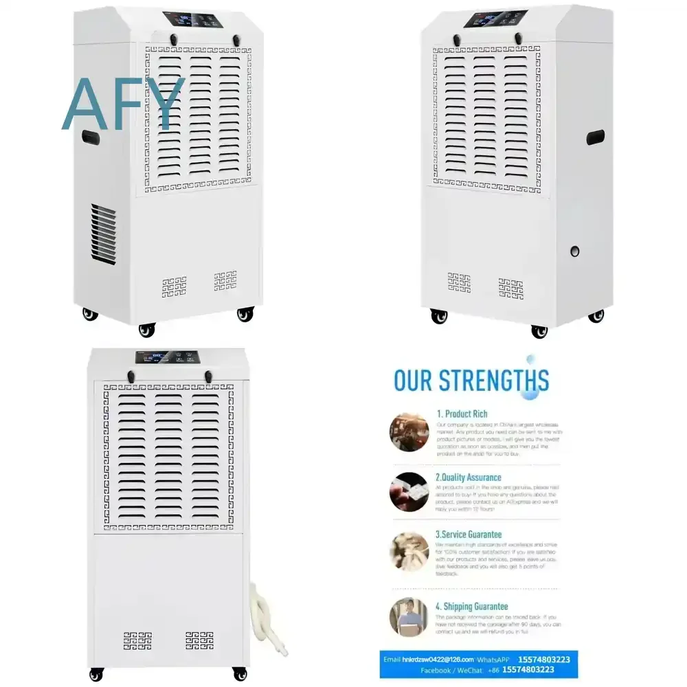 138L Dehumidifier for Greenhouse Basement Home Office Laundry Room Compact Energy Efficient Quiet Moisture Remover Air Dryer