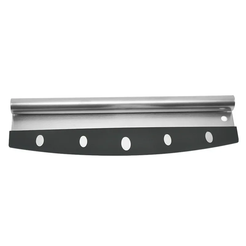 Cortador de Pizza grande de 14 pulgadas, hoja basculante afilada, cuchillo rebanador de Pizza de acero inoxidable con cubierta, accesorios de herramientas de cocina para Pizza