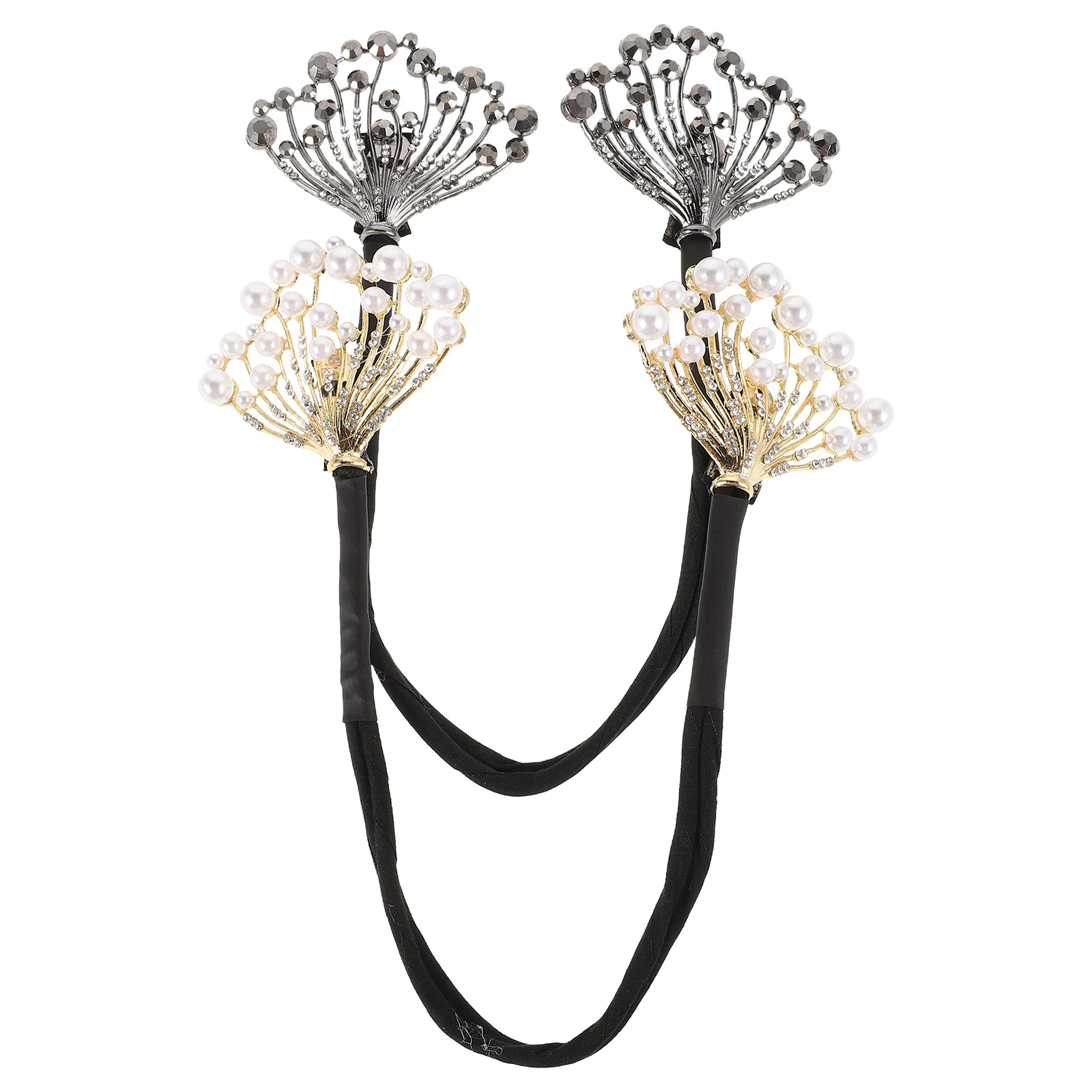 

2 шт., стразы, жемчуг, булочка для волос, бигуди, инструмент для укладки, ленивый пончик, французская машина для волос, свадебные аксессуары