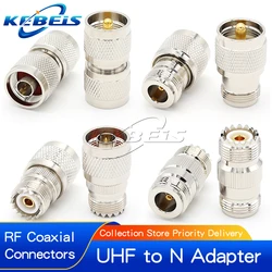 1Pcs UHF SO239 PL259 SO-239 PL-259 Male to N Male to Female Straight Connector UHF to N RF Coaxial Adapter Connector
