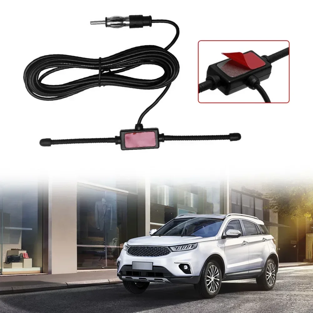 1pc Car Dipole Antenna Boat Stereo AM FM Glass Antenna Radio Antenna Car Windshield AM FM Radio Antenna Signal Amplifier