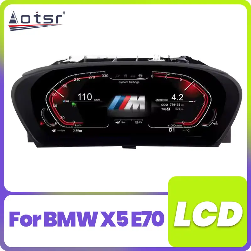 2024 Latest Original For BMW X5 E70 Speed Meter Car LCD Digital Dashboard Cluster Cockpit Original Instrument Panel