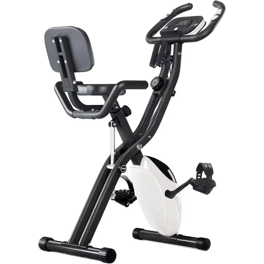 2-in-1 Recumbent & Upright Exercise Bike with 16 Magnetic Resistance Levels