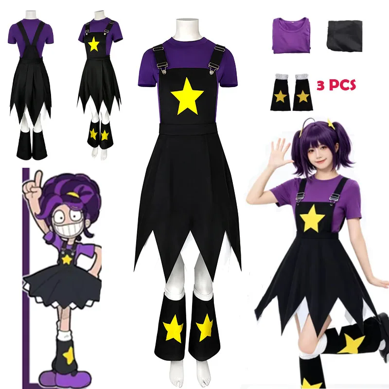 Disfraz de Lily de WHH Anime Game Playtime, Top, Falda y Calcetines, Adorable Atuendo de Princesa para Mujer, para Halloween, Fiestas de Rol y Cosplay